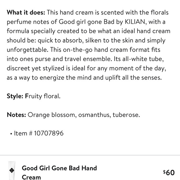 Kilian Good Girl Gone Bad Hand cream $60msrp - Picture 5 of 6